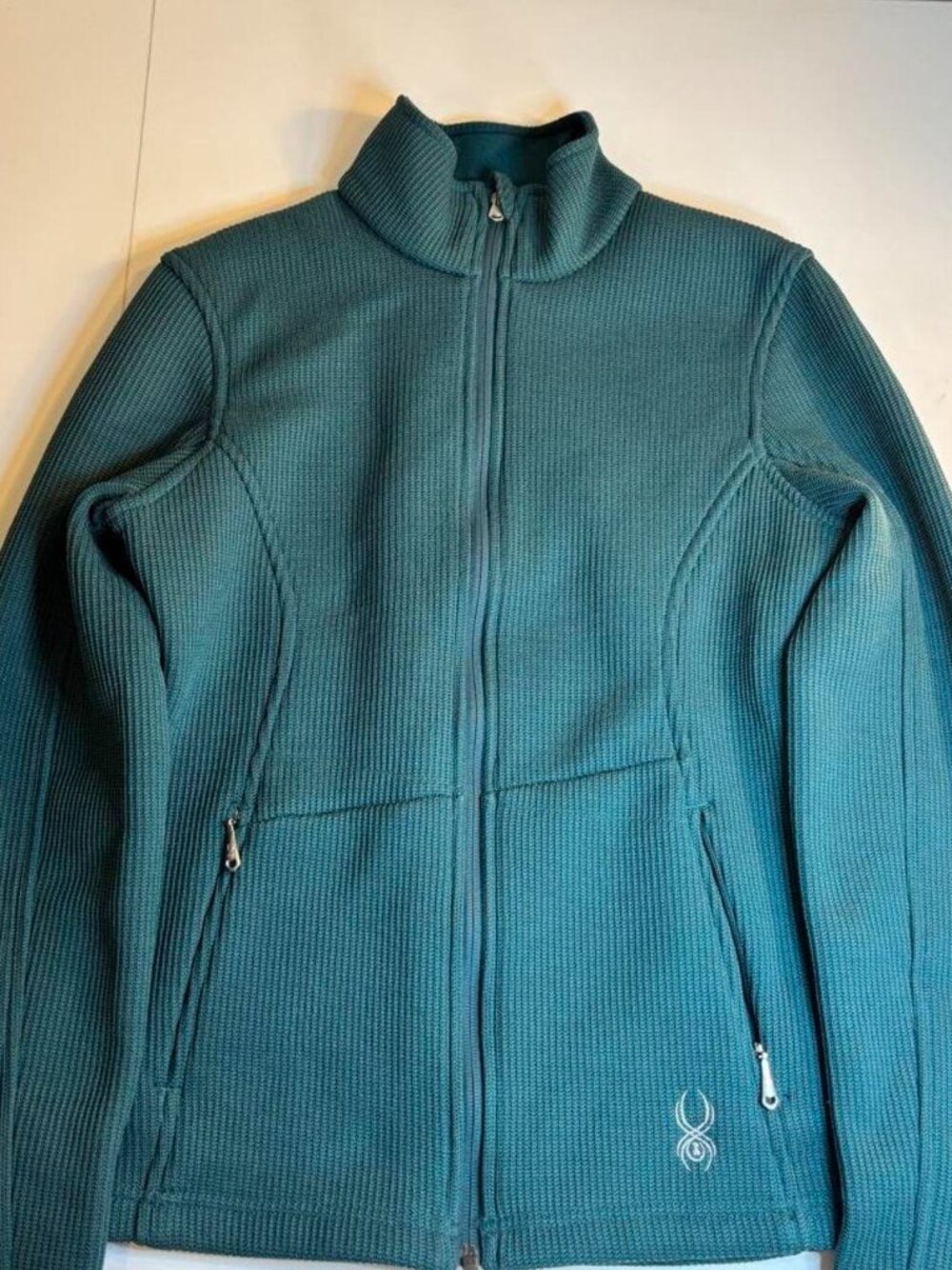 Spyder teal green fleece Core insulated jacket